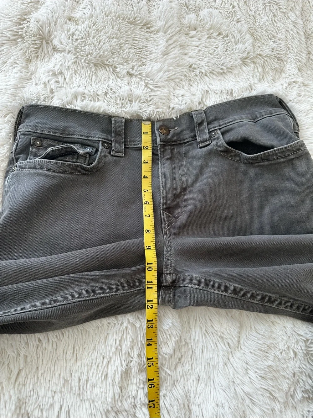 True Religion Billy Relaxed Bootcut Jeans Gray Wash Size 34